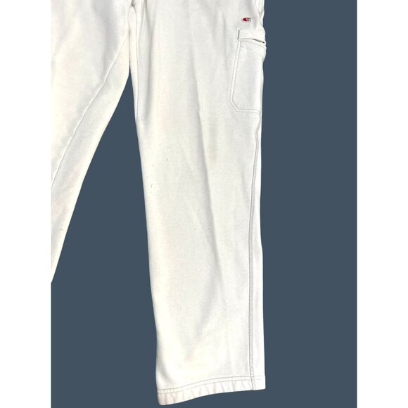 Champion Men's XL White Fleece Sweatpants with Elastic Waist & Pockets - Picture 5 of 7